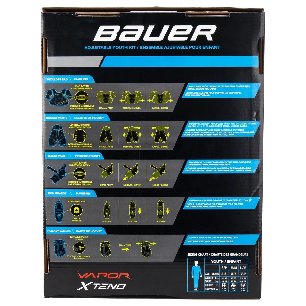 Цена на набор детской защиты bauer vapor xtend ythНабор детской защиты Bauer Vapor XTEND YTH